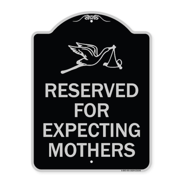 Signmission Reserved for Expecting Mothers Heavy-Gauge Aluminum Architectural Sign, 18" L, 24" H, BS-1824-23198 A-DES-BS-1824-23198 - main
